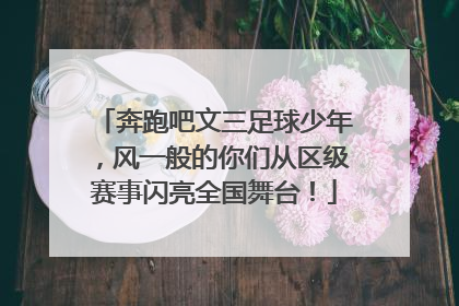 奔跑吧文三足球少年，风一般的你们从区级赛事闪亮全国舞台！