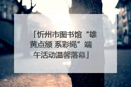 忻州市图书馆“雄黄点额 系彩绳”端午活动温馨落幕
