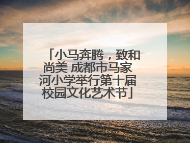小马奔腾，致和尚美 成都市马家河小学举行第十届校园文化艺术节