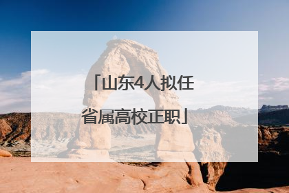 山东4人拟任省属高校正职
