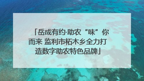岳成有约·助农“味”你而来 监利市柘木乡全力打造数字助农特色品牌