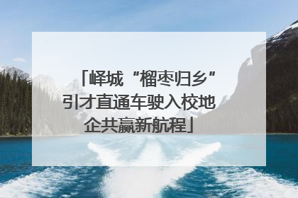 峄城“榴枣归乡”引才直通车驶入校地企共赢新航程