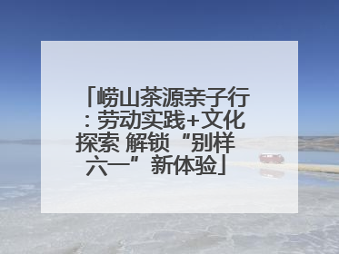崂山茶源亲子行：劳动实践+文化探索 解锁“别样六一”新体验