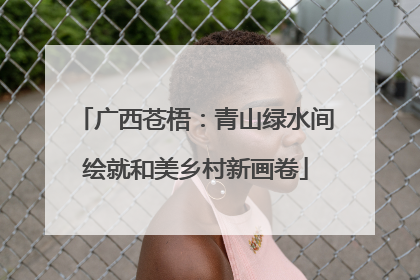 广西苍梧：青山绿水间绘就和美乡村新画卷