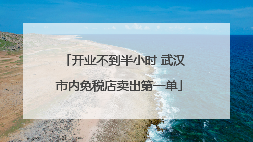 开业不到半小时 武汉市内免税店卖出第一单
