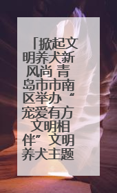 掀起文明养犬新风尚 青岛市市南区举办“宠爱有方 文明相伴”文明养犬主题宣传活动