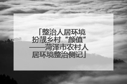 整治人居环境 扮靓乡村“颜值”——菏泽市农村人居环境整治侧记