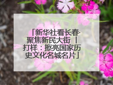 新华社看长春·聚焦新民大街 丨打样：擦亮国家历史文化名城名片