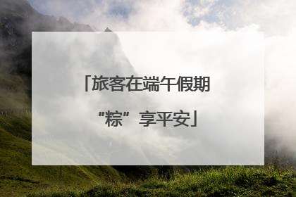 旅客在端午假期“粽”享平安