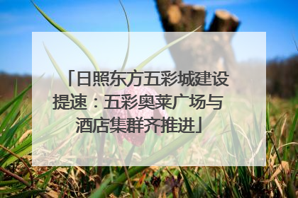 日照东方五彩城建设提速：五彩奥莱广场与酒店集群齐推进