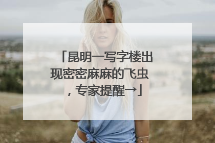 昆明一写字楼出现密密麻麻的飞虫，专家提醒→