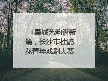 星城艺韵谱新篇，长沙市杜鹃花青年戏剧大赛竞演活动落幕
