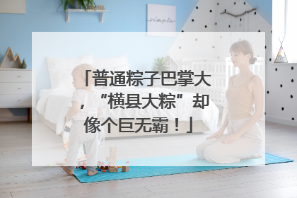 普通粽子巴掌大，“横县大粽”却像个巨无霸！