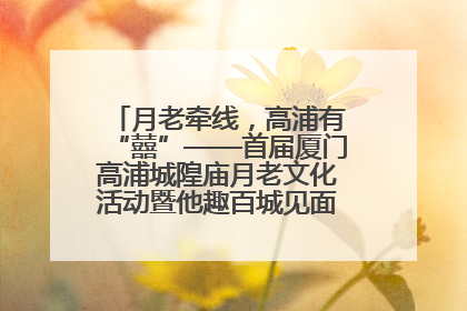 月老牵线，高浦有“囍”——首届厦门高浦城隍庙月老文化活动暨他趣百城见面会隆重举办