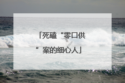 死磕“零口供”案的细心人