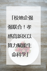 校地企强强联合！孝感高新区以算力赋能生命科学