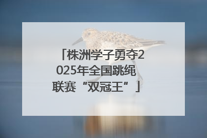 株洲学子勇夺2025年全国跳绳联赛“双冠王”