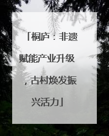 桐庐：非遗赋能产业升级，古村焕发振兴活力