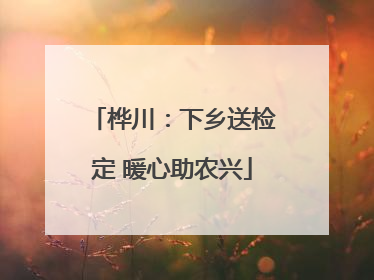 桦川：下乡送检定 暖心助农兴
