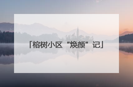 榕树小区“焕颜”记