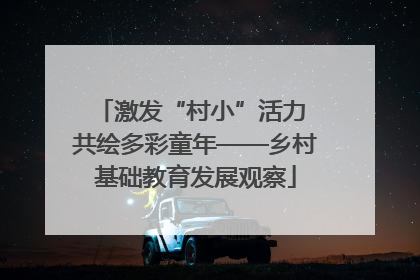 激发“村小”活力 共绘多彩童年——乡村基础教育发展观察