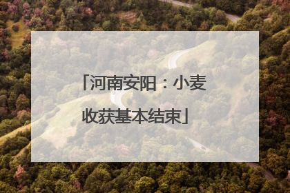 河南安阳：小麦收获基本结束