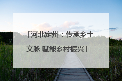 河北定州：传承乡土文脉 赋能乡村振兴