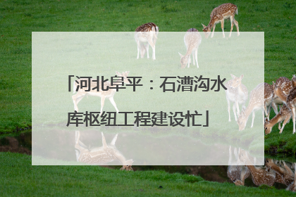河北阜平：石漕沟水库枢纽工程建设忙