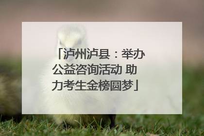 泸州泸县：举办公益咨询活动 助力考生金榜圆梦