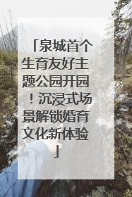 泉城首个生育友好主题公园开园！沉浸式场景解锁婚育文化新体验