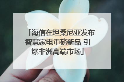 海信在坦桑尼亚发布智慧家电重磅新品 引爆非洲高端市场