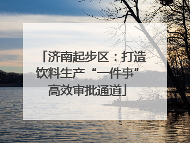 济南起步区：打造饮料生产“一件事”高效审批通道