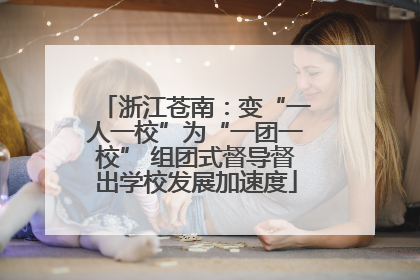浙江苍南：变“一人一校”为“一团一校” 组团式督导督出学校发展加速度