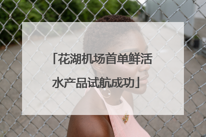 花湖机场首单鲜活水产品试航成功
