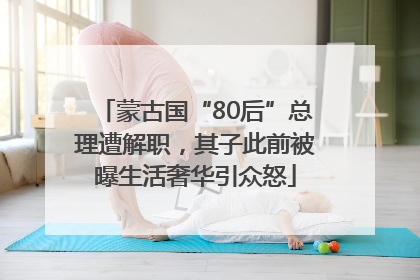 蒙古国“80后”总理遭解职，其子此前被曝生活奢华引众怒