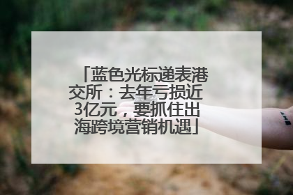 蓝色光标递表港交所：去年亏损近3亿元，要抓住出海跨境营销机遇