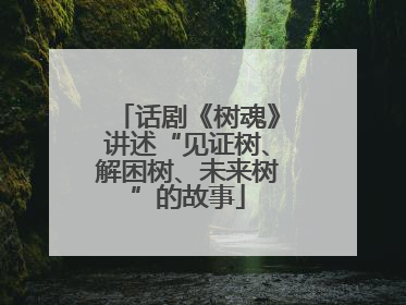 话剧《树魂》讲述“见证树、解困树、未来树”的故事