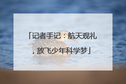 记者手记：航天观礼，放飞少年科学梦