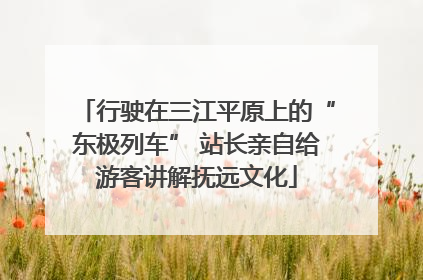 行驶在三江平原上的“东极列车” 站长亲自给游客讲解抚远文化