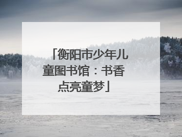 衡阳市少年儿童图书馆：书香点亮童梦
