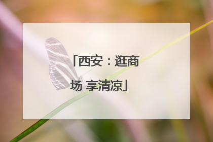 西安：逛商场 享清凉