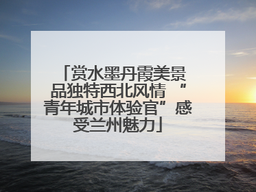 赏水墨丹霞美景 品独特西北风情 “青年城市体验官”感受兰州魅力