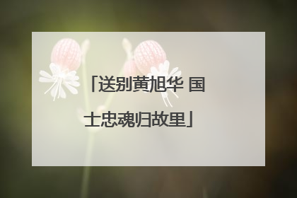 送别黄旭华 国士忠魂归故里