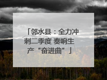 邻水县：全力冲刺二季度 奏响生产“奋进曲”