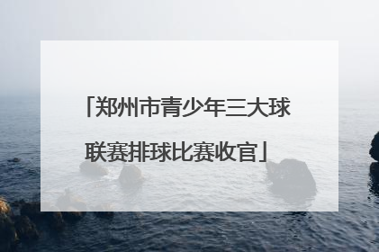 郑州市青少年三大球联赛排球比赛收官