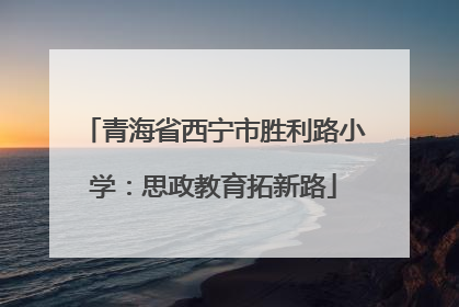 青海省西宁市胜利路小学：思政教育拓新路