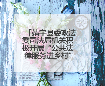 靖宇县委政法委司法局机关积极开展“公共法律服务进乡村”主题活动