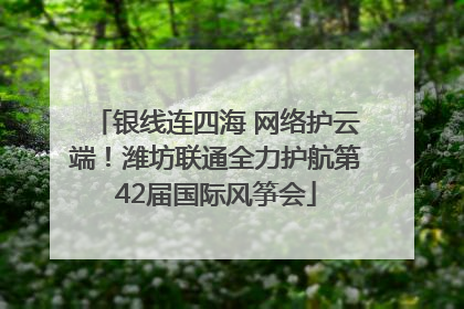 银线连四海 网络护云端！潍坊联通全力护航第42届国际风筝会