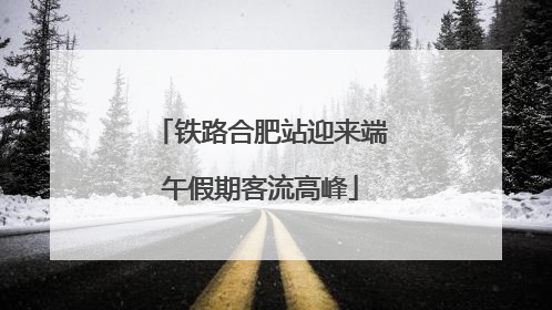 铁路合肥站迎来端午假期客流高峰