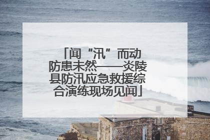 闻“汛”而动 防患未然——炎陵县防汛应急救援综合演练现场见闻